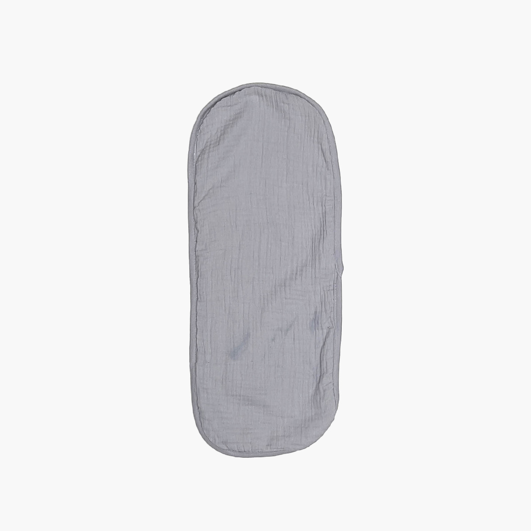 GREY MUSLIN COTTON BURP CLOTH