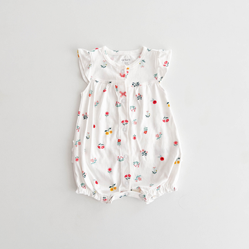 WHITE FLORAL CARTER'S JUMPSUIT