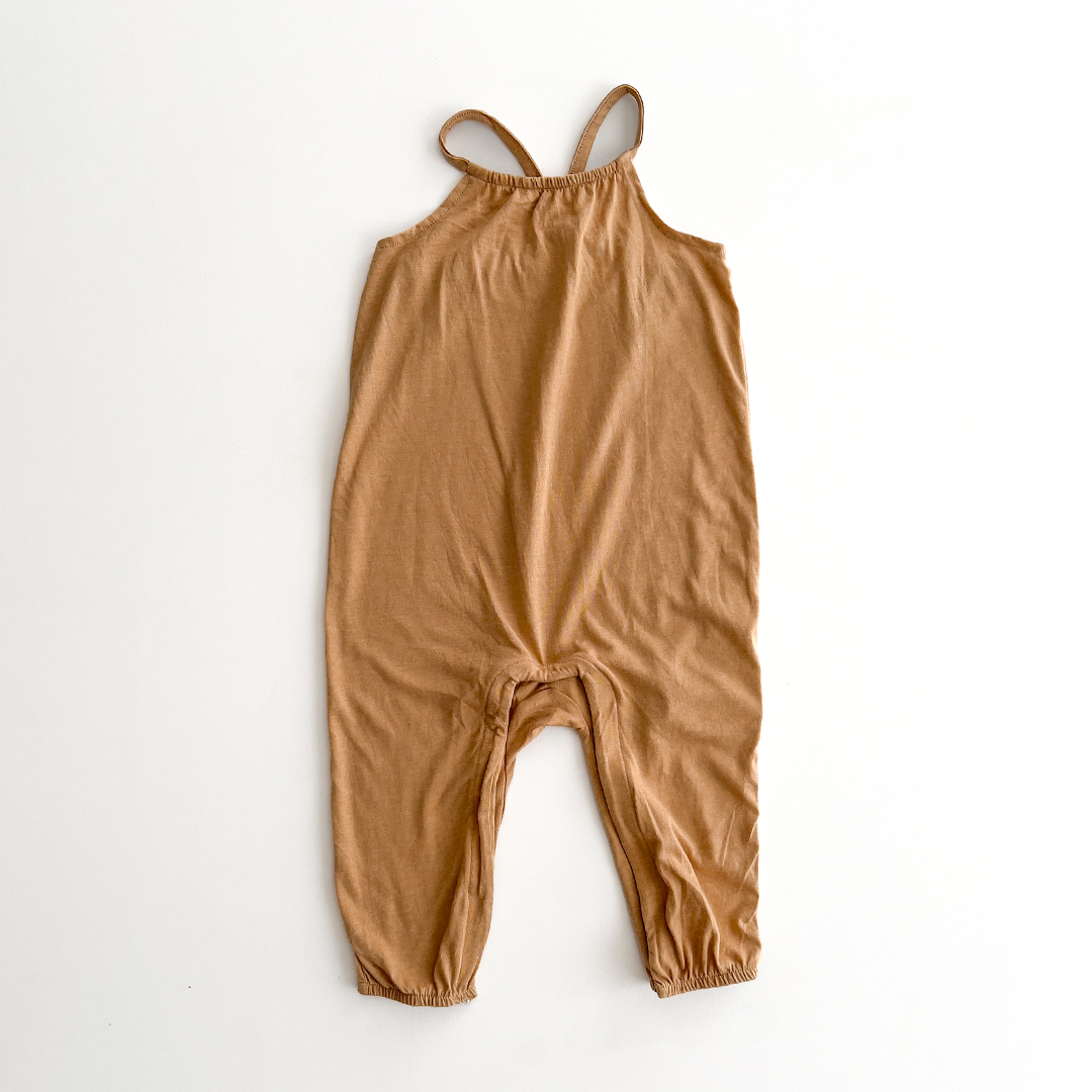 Tan colored plain romper