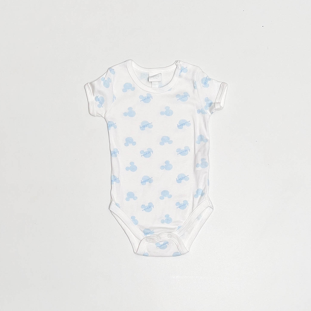 BLUE MICKEY PRINTED ONESIE