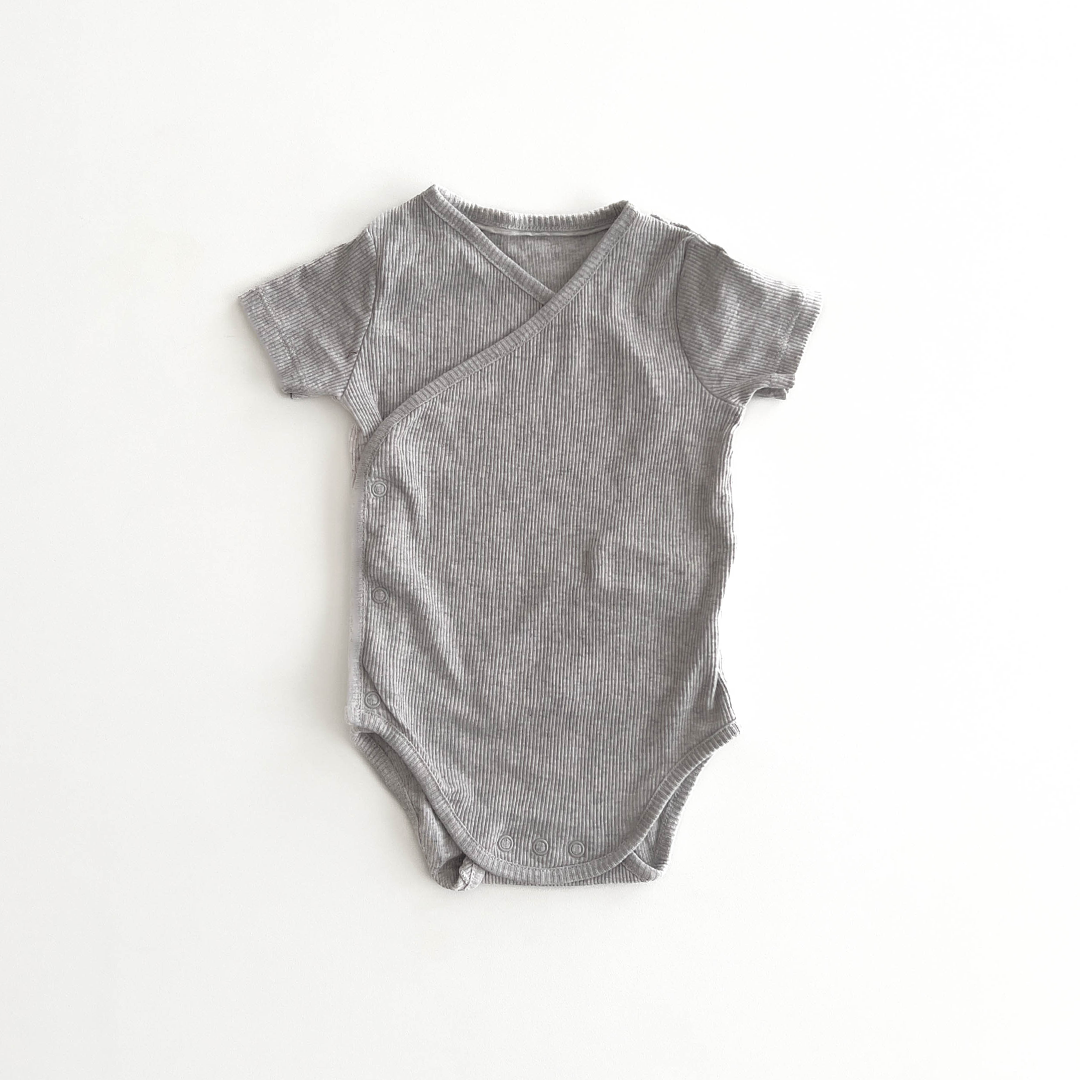 GREY WRAP OVER ONESIE