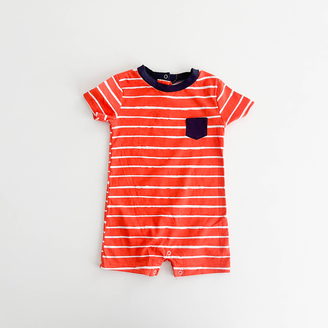 ORANGE STRIPED JUMPSUIT