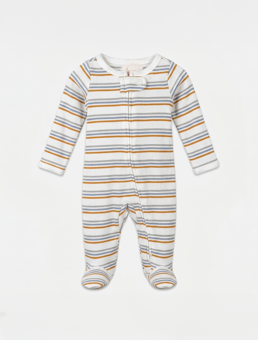 WHITE STRIPED SLEEPSUIT