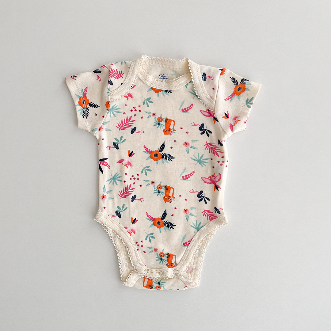 MULTICOLOURED PATTERNED onesie