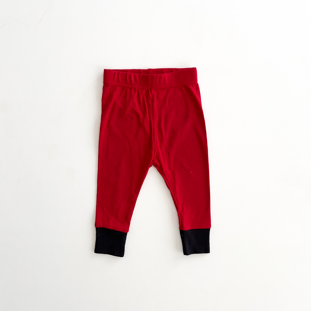 RED COTTON PANTS