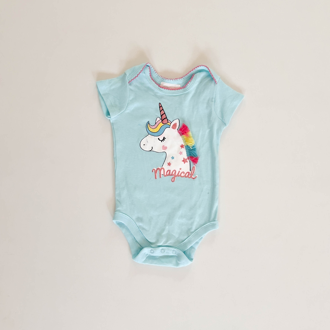 BLUE UNICORN ONESIE