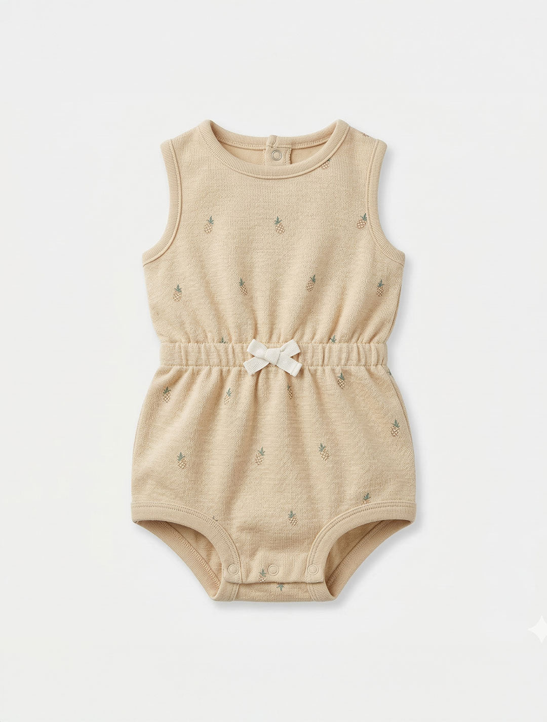 SAND PINEAPPLE PRINTED ONESIE