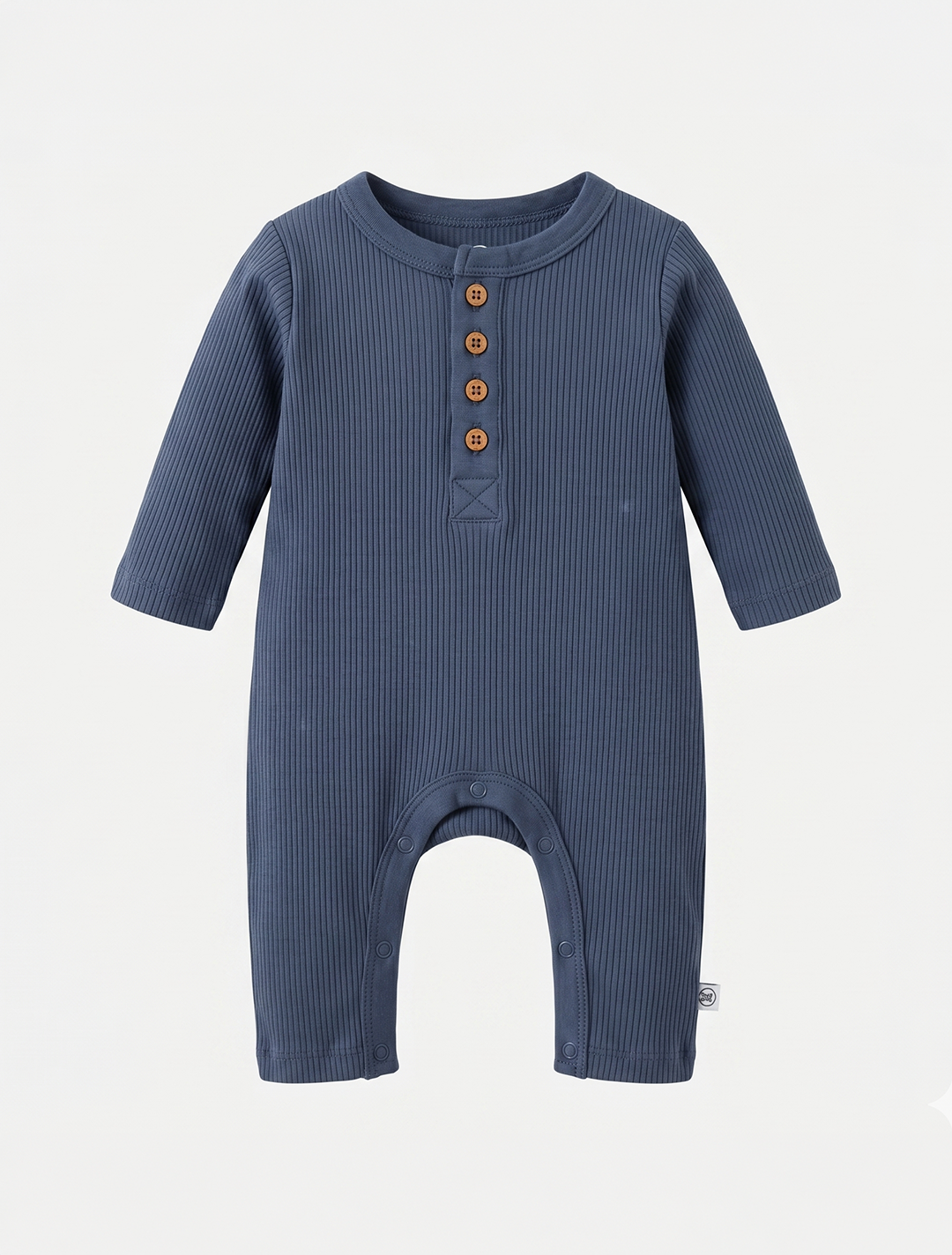 NAVY BLUE RIBBED ROMPER