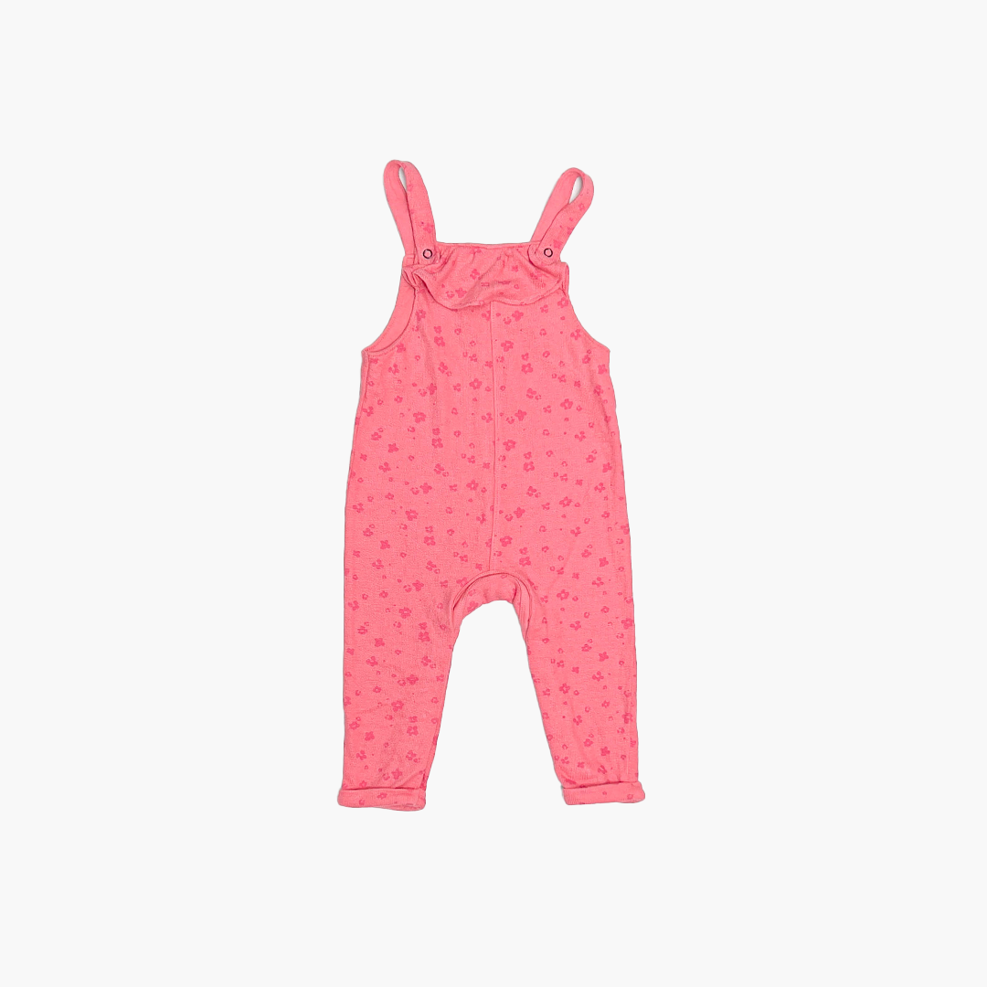 PINK PATTERNED DUNGAREE
