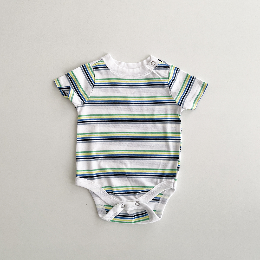 MULTICOLOUR STRPIPED ONESIE