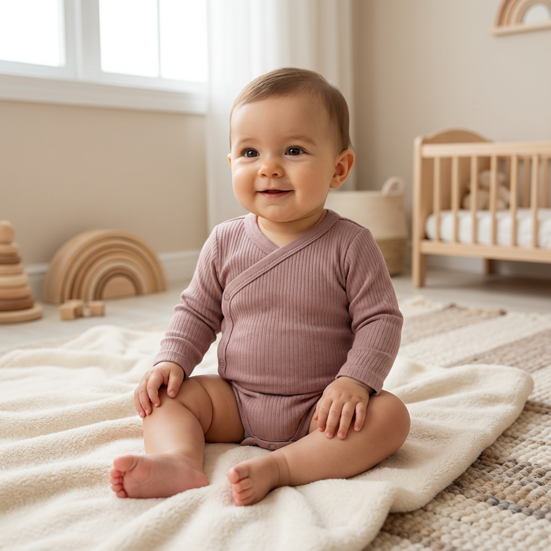 PREMIUM LAVENDER RIBBED ONESIE