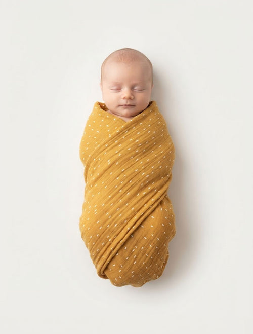 Honey Dash – Muslin Swaddle
