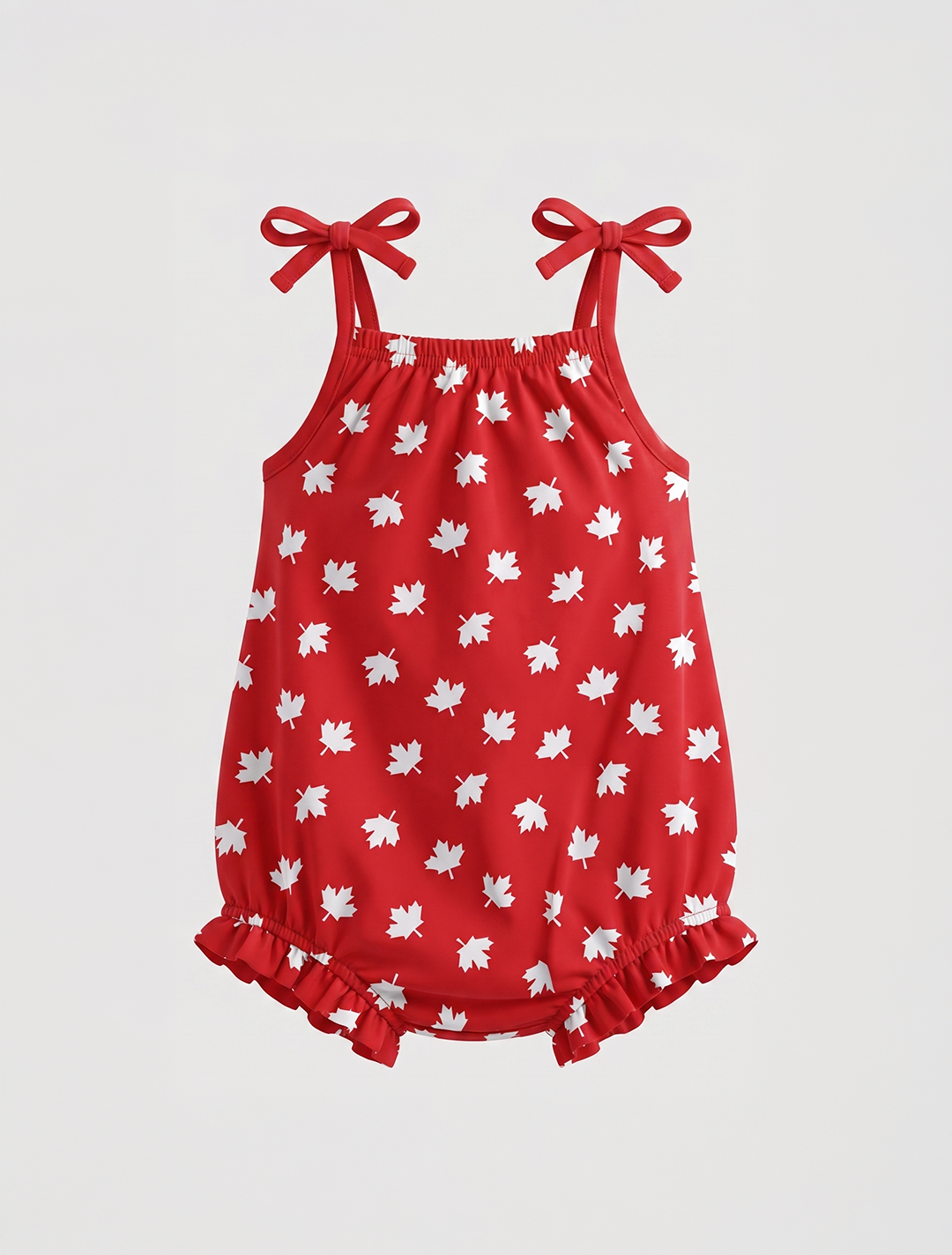 Red printed fancy jumpsuit