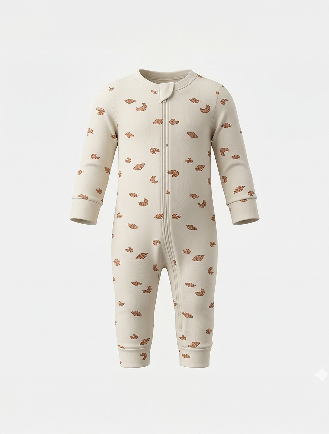 CROISSANT ZIPPER VISCOUS ROMPER