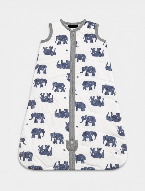 Baby Sleep Bag – Navy Elephants