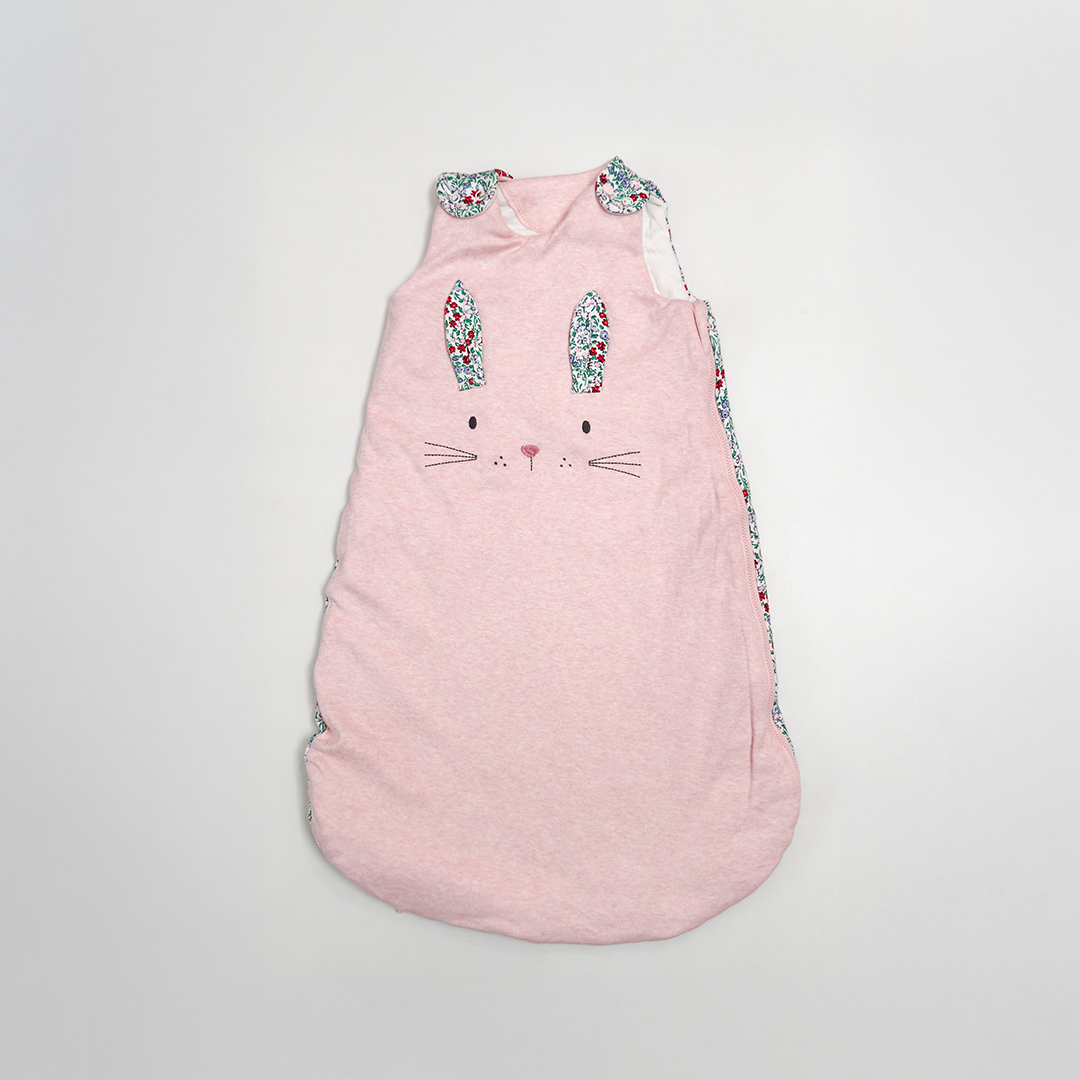 PINK FLORAL BUNNY SLEEPINGBAG