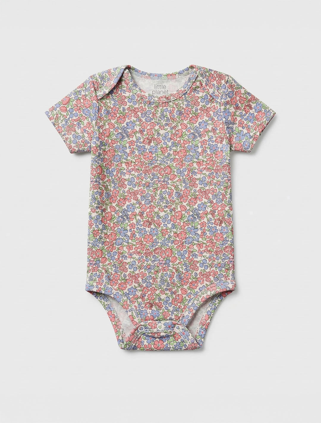 PINK FLORAL PRINTED ONESIE