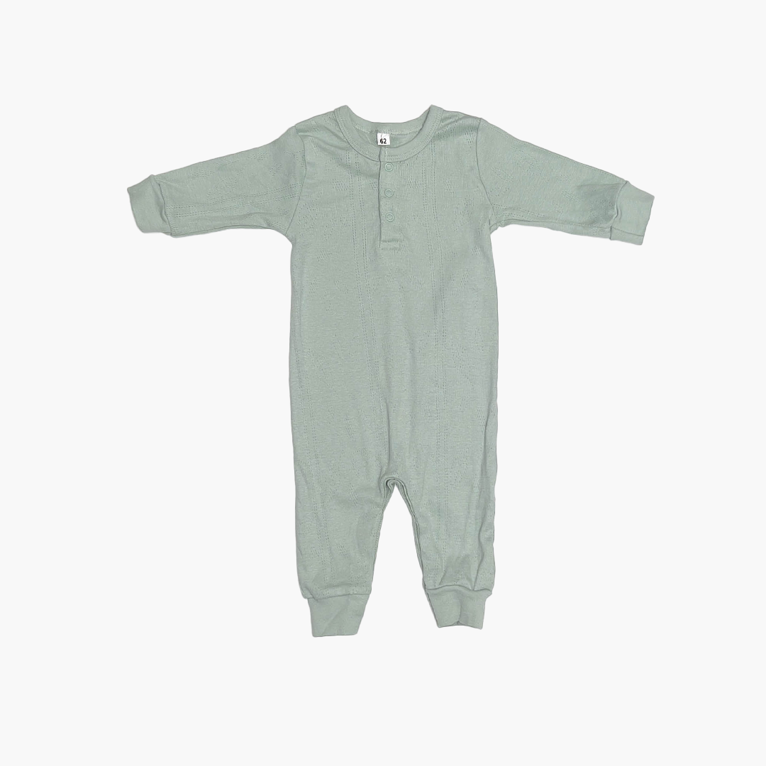 PASTEL GREEN POINTELLE ROMPER