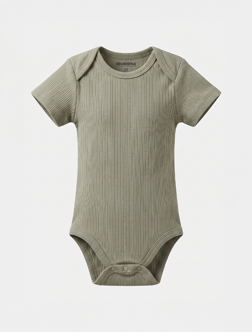 SAGE GREEN RIBBED ONESIE