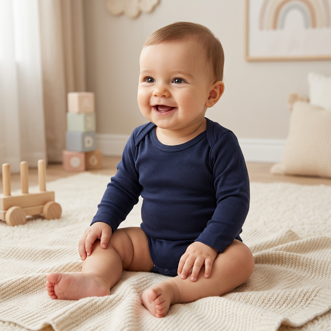 NAVY BLUE FULL SLEEVE ONESIE