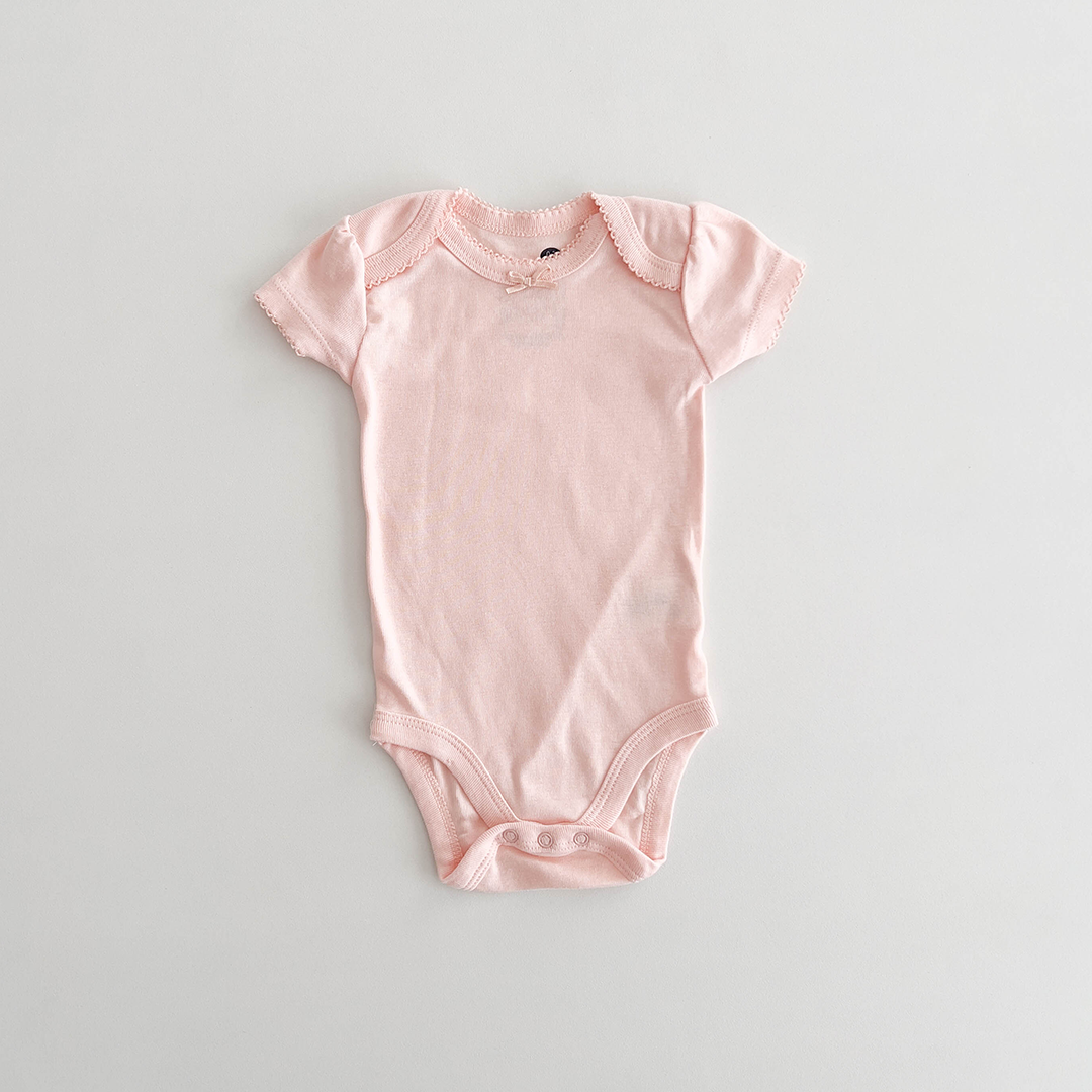 BABY PINK PLAIN ONESIE