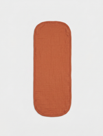 BURNT ORANGE MUSLIN BURP CLOTH