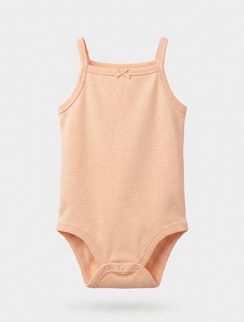 Peach girls onesie