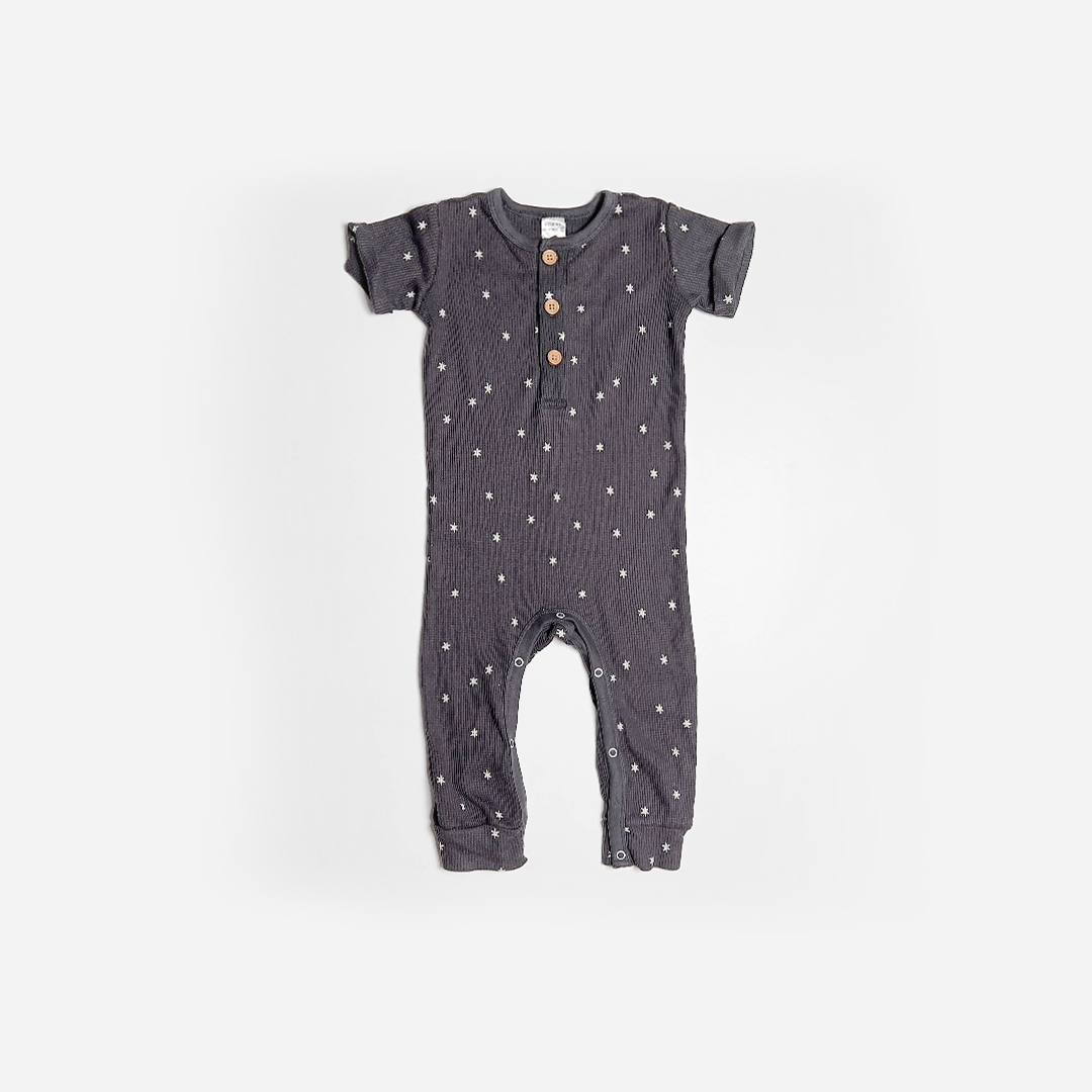 GREY KNITTED ROMPER