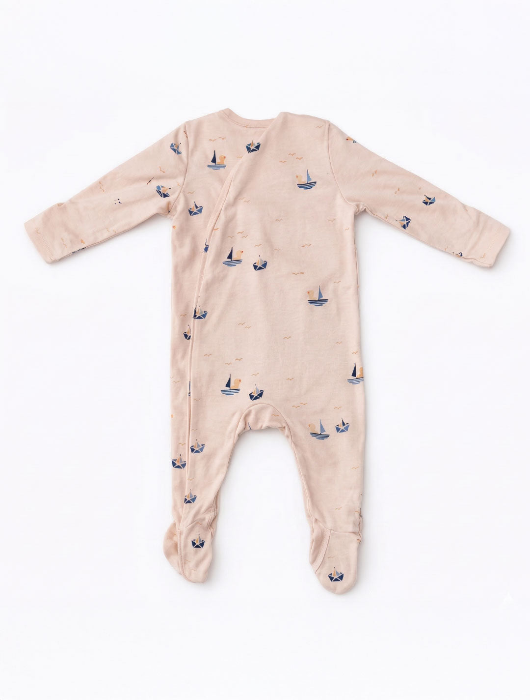 BEIGE PRINTED SLEEPSUIT