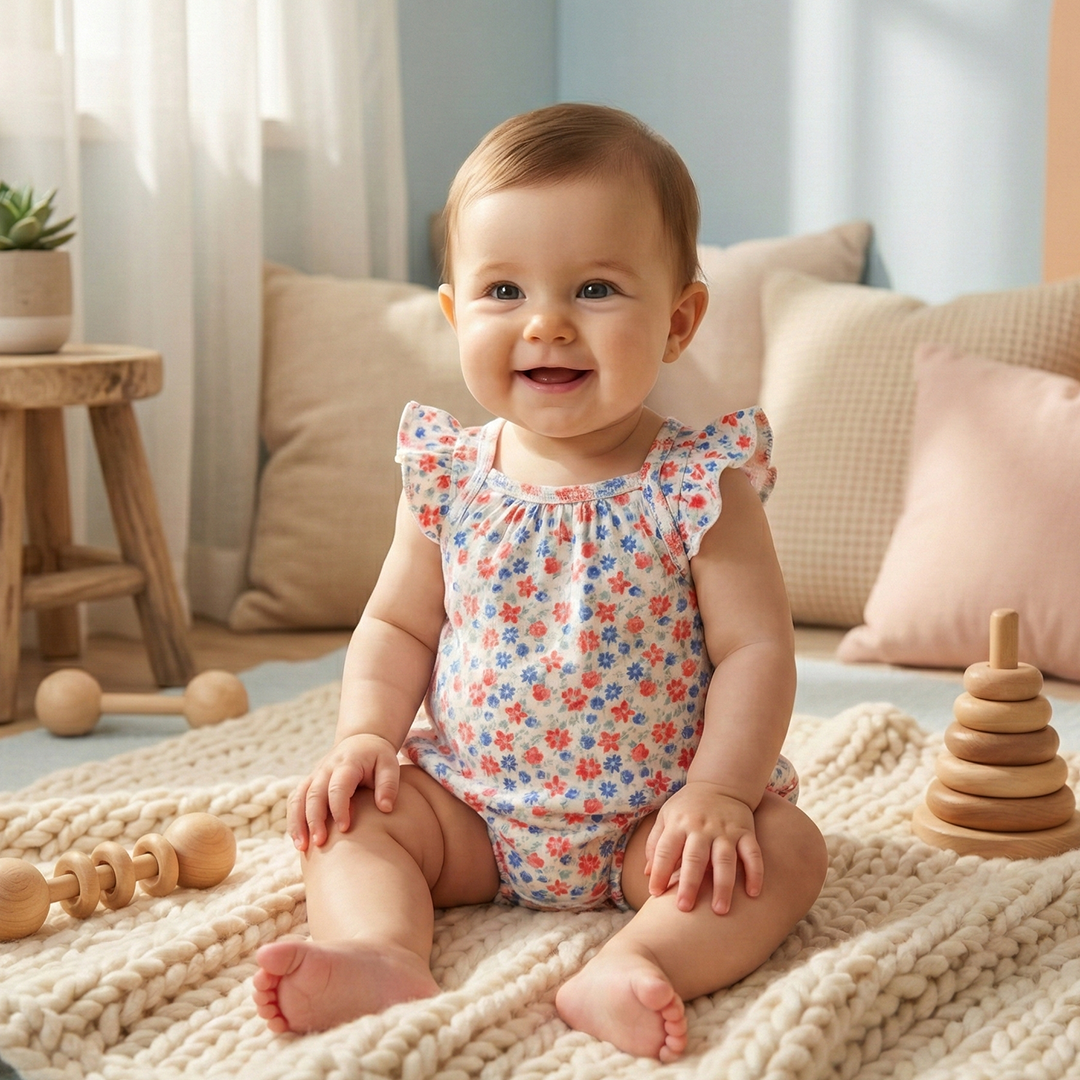 RED BLUE FLORAL PRINTED JUMPSUIT