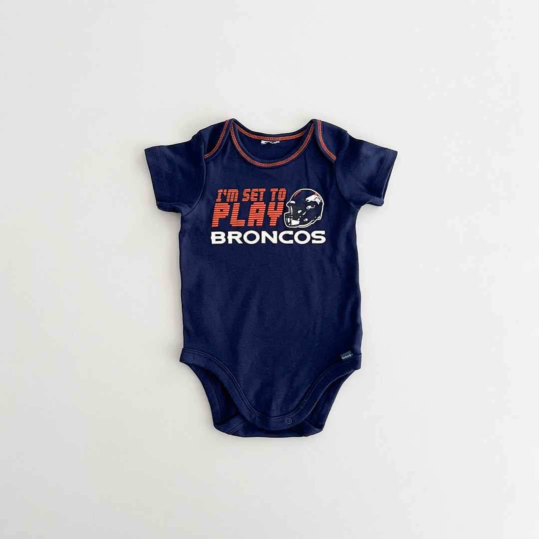 NAVY BLUE PRINTED ONESIE
