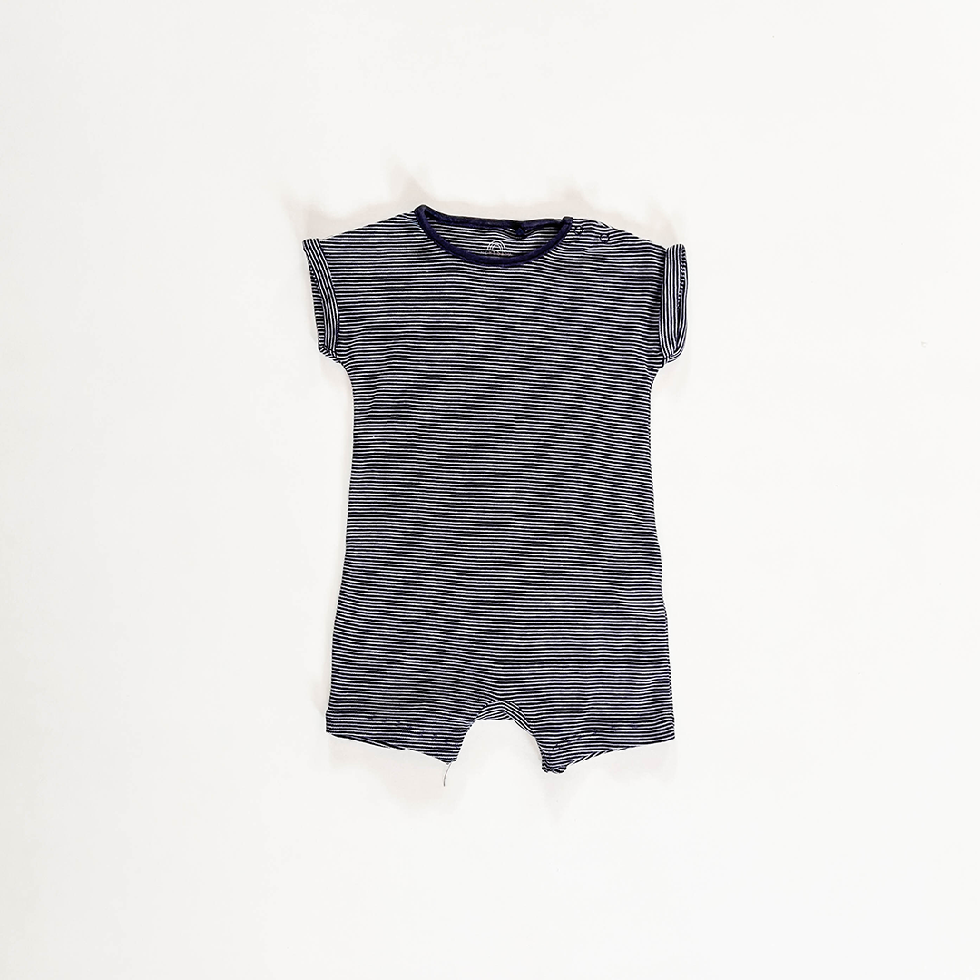 NAVY BLUE STRIPED JUMPSUIT