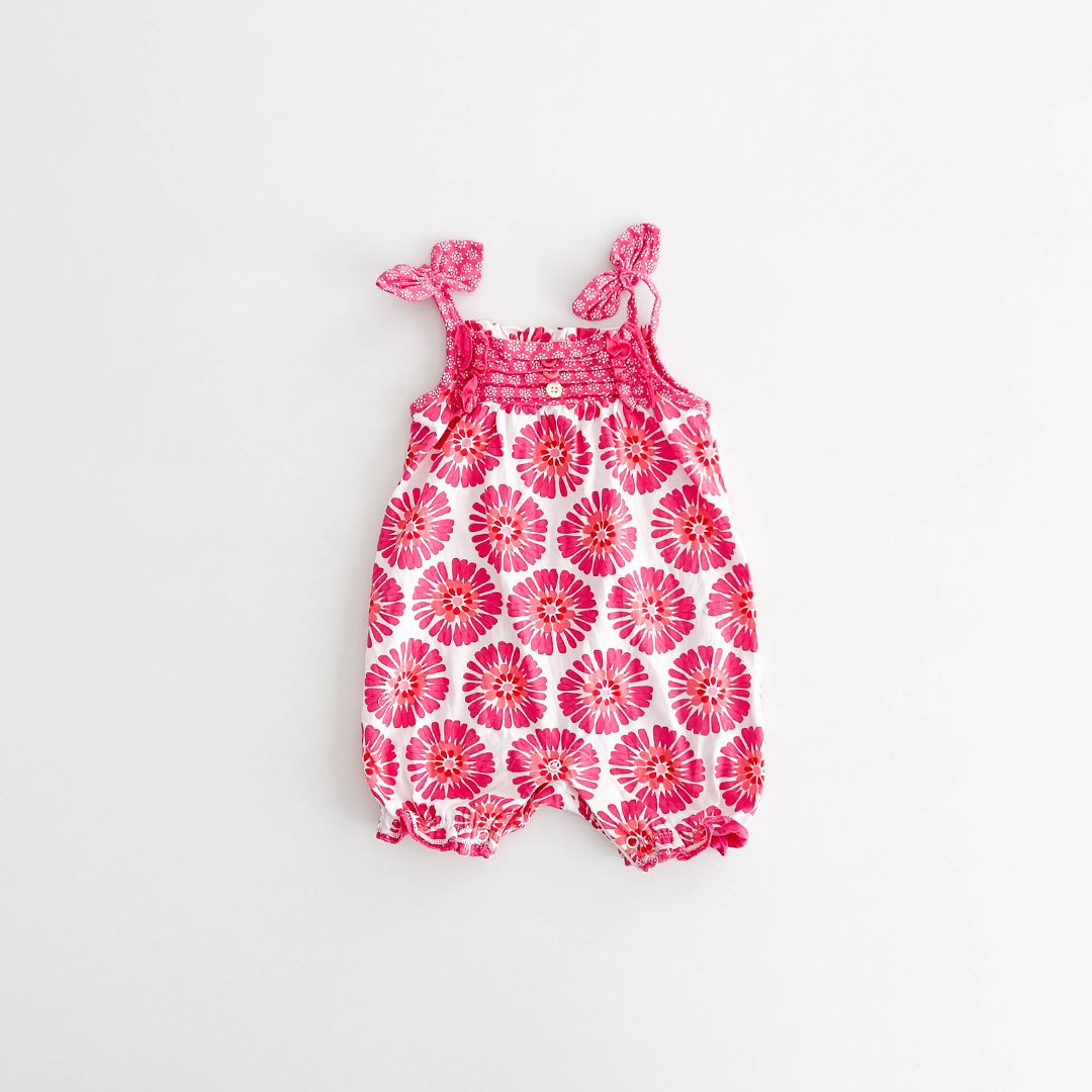 PINK FLORAL PRINTED JUMPSUIT