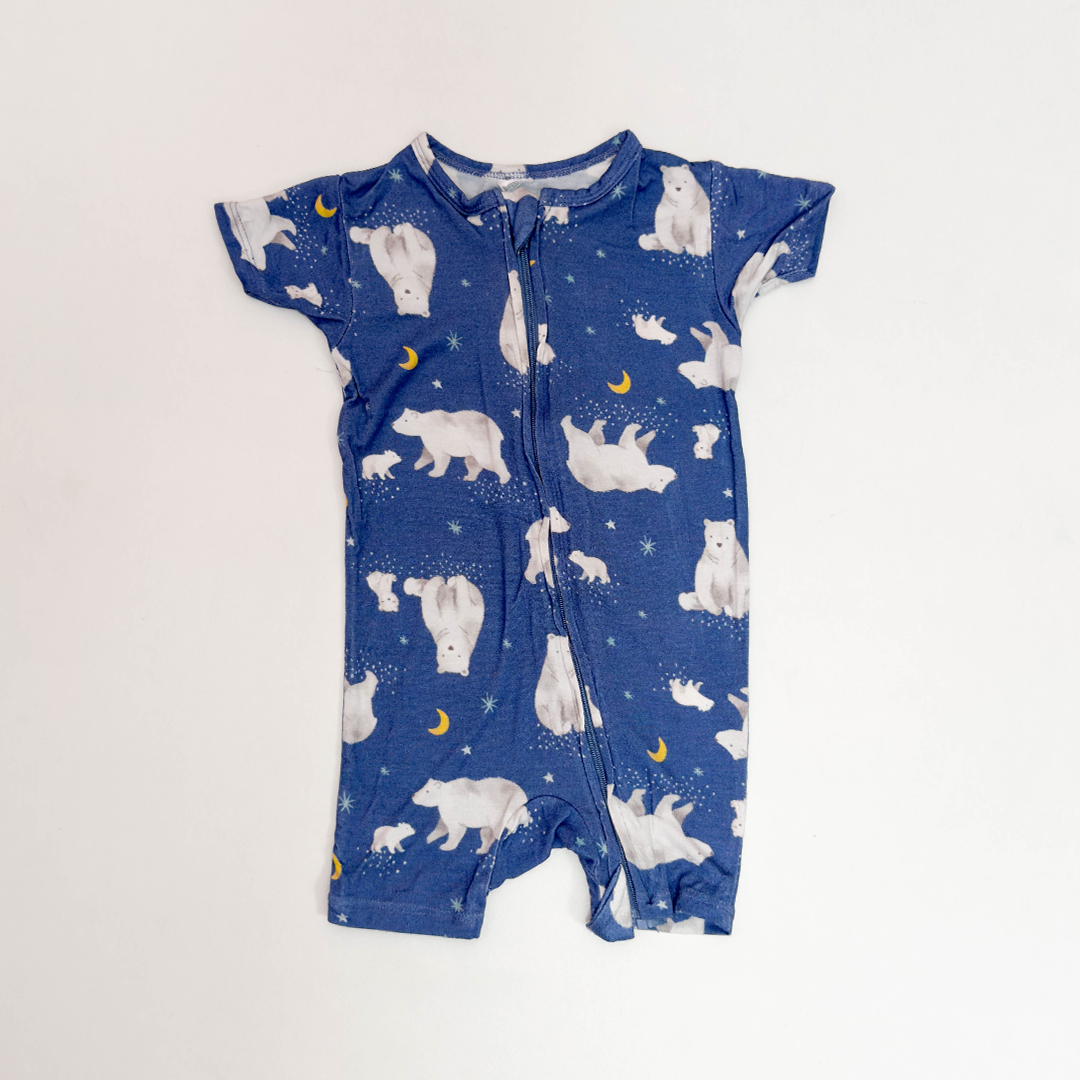 BLUE BEAR PRINTED VISCOUS JUMPSUIT