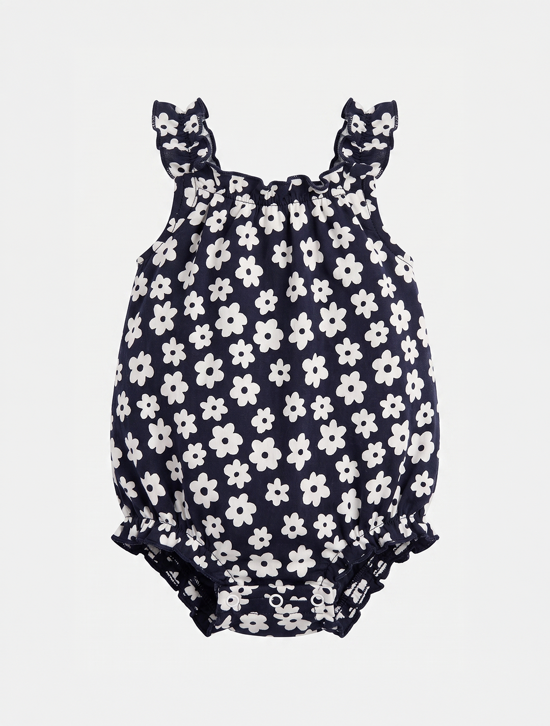 BLACK FLORAL FANCY ONESIE