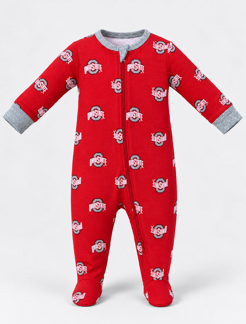 Little Buckeye Footed Sleepsuit