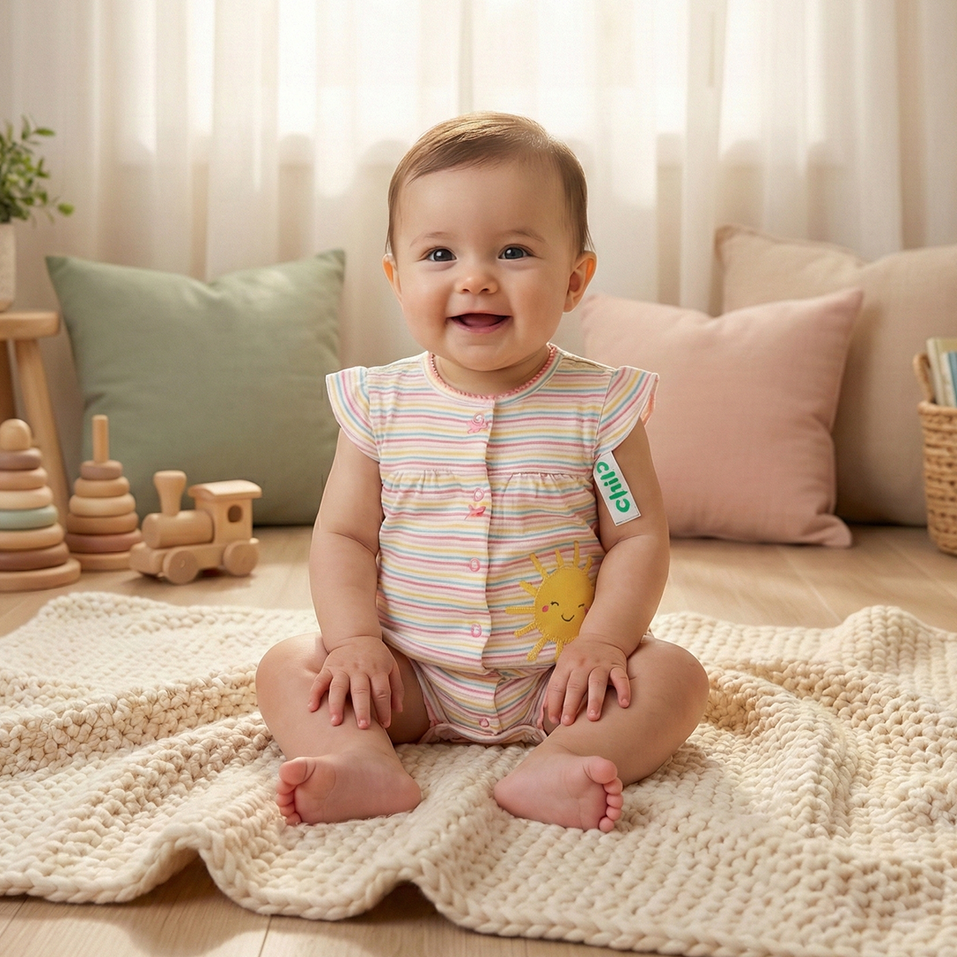 PINK YELLOW STRIPED JUMPSUIT