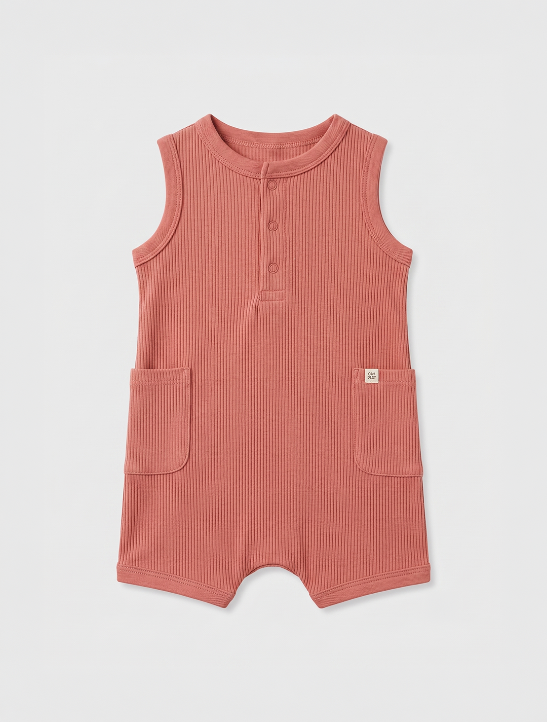 Peach knitted jumpsuit