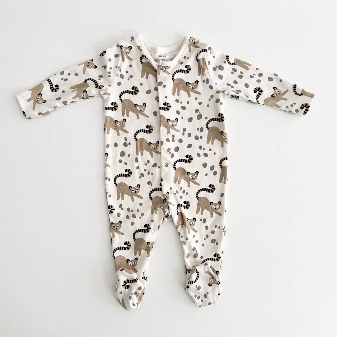 ANIMAL PRINTED SLEEPSUIT