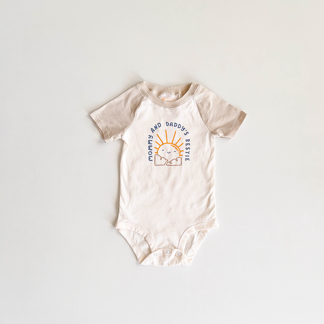 OFF WHITE PRINTED ONESIE