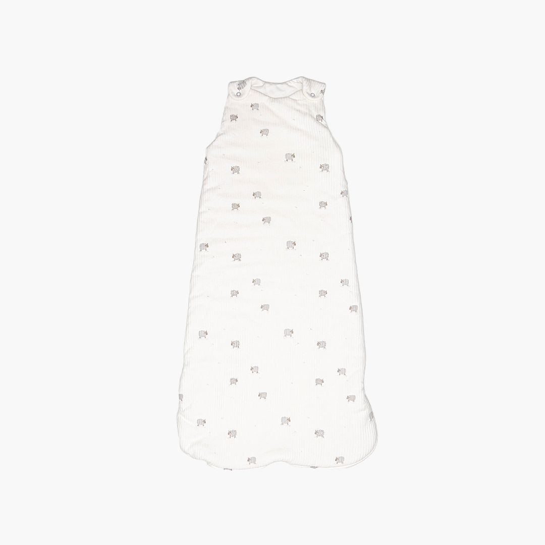 SHEEP PATTERNED RIBBED SLEEPING BAG
