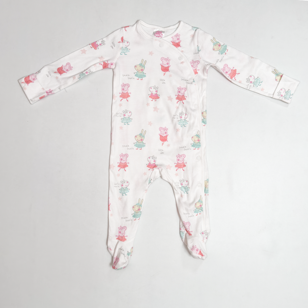 PEPA PIG BUTTON SLEEPSUIT