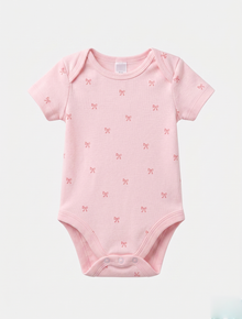 PINK RIBBON PRINTED ONESIE