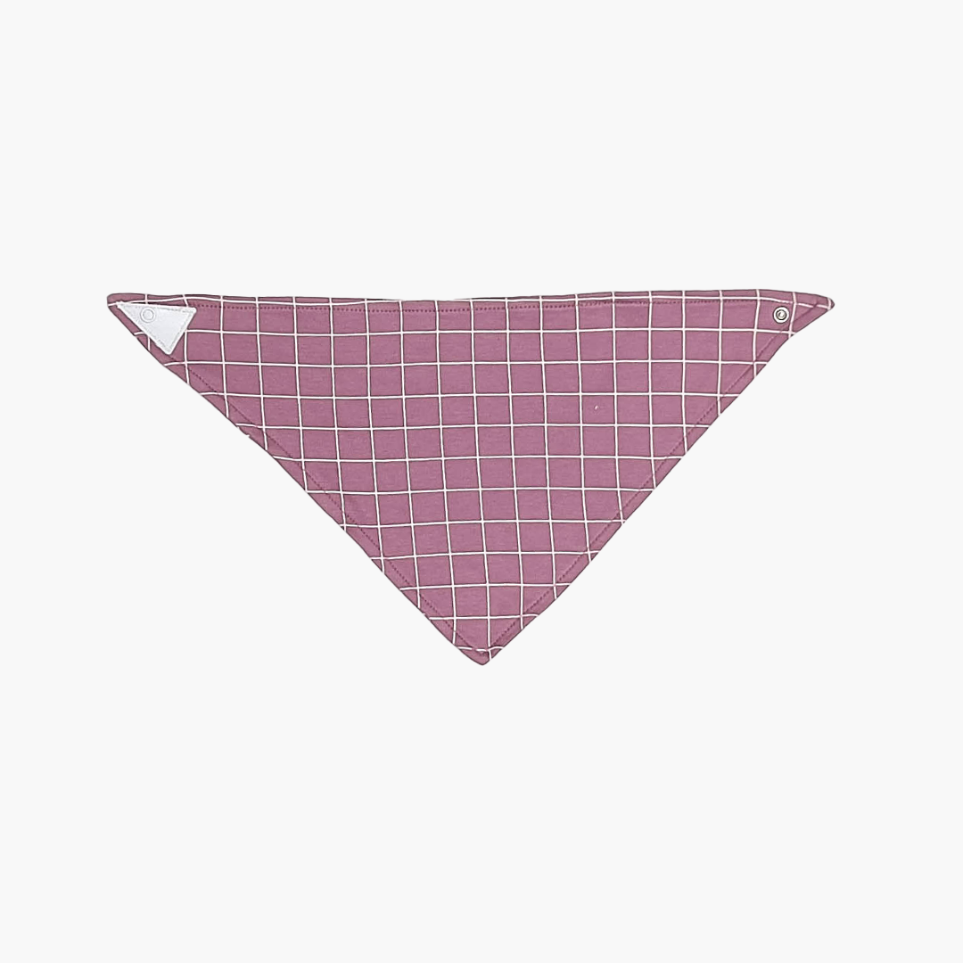 LAVENDER CHECK BIBS