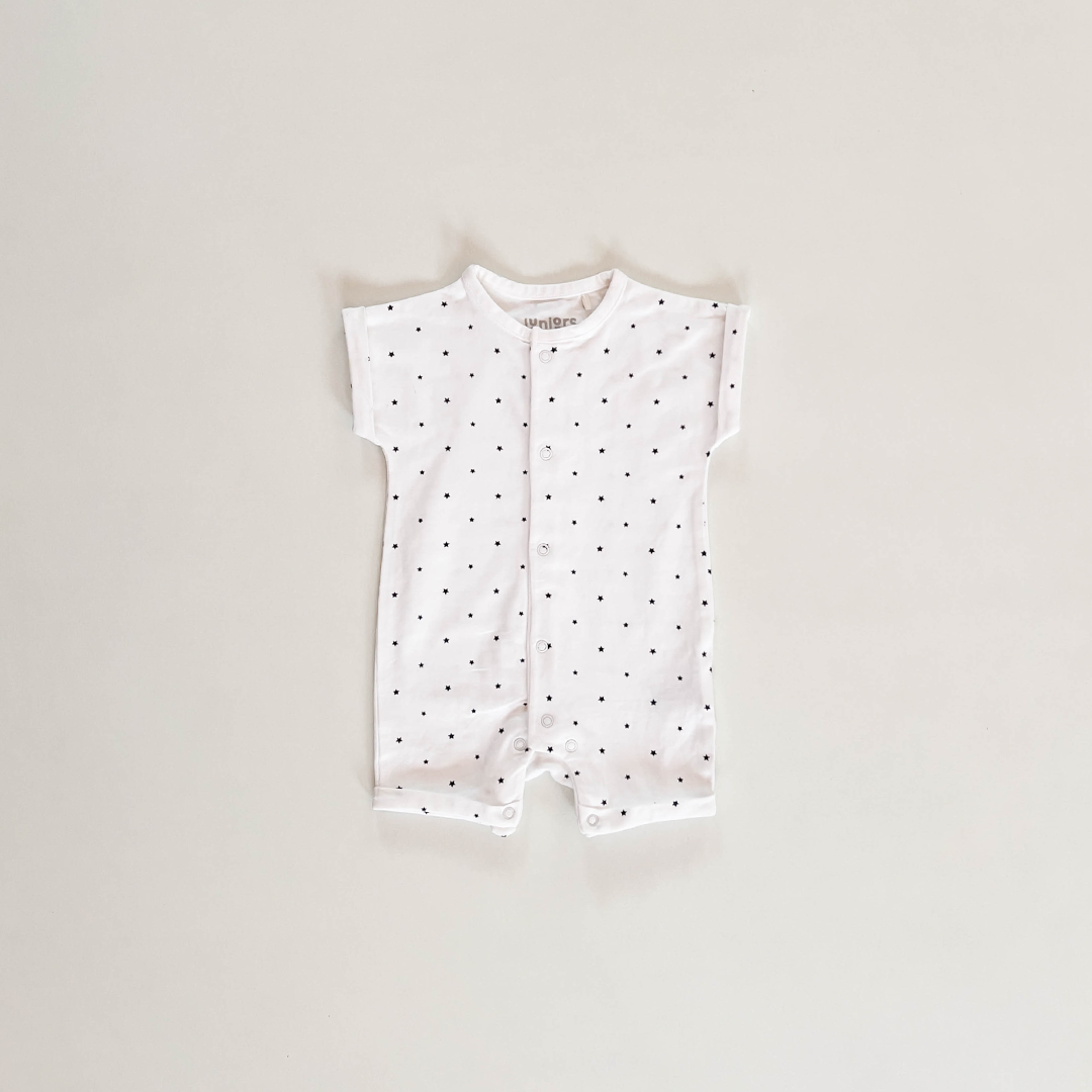 WHITE STAR PRINTED JUMPSUIT