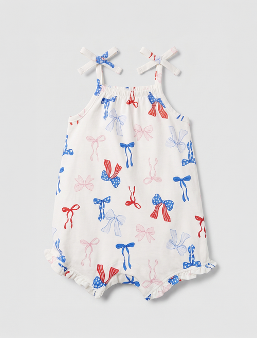 Pink blue ribbon fancy jumpsuit