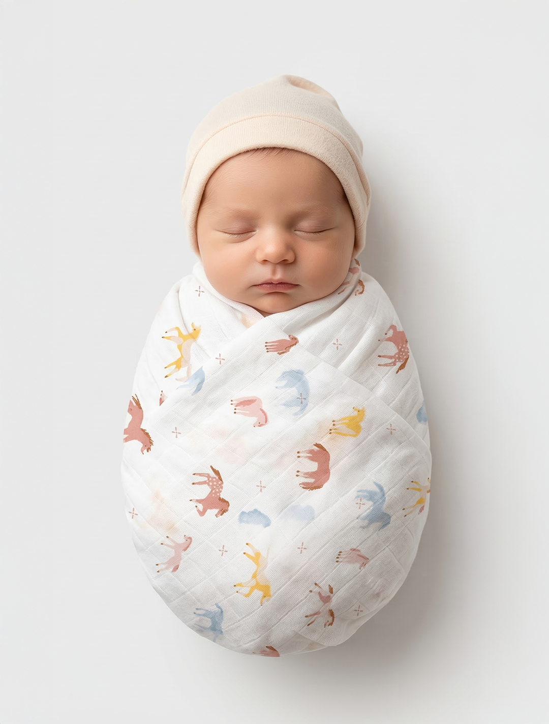 ORGANIC COTTON MUSLIN CLOTH SWADDLE