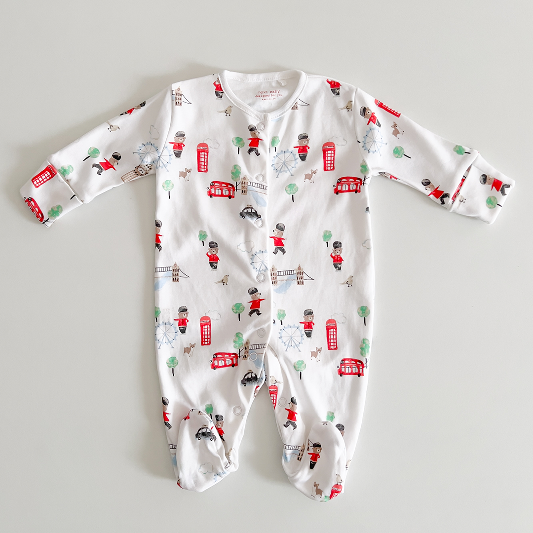 London printed sleepsuit