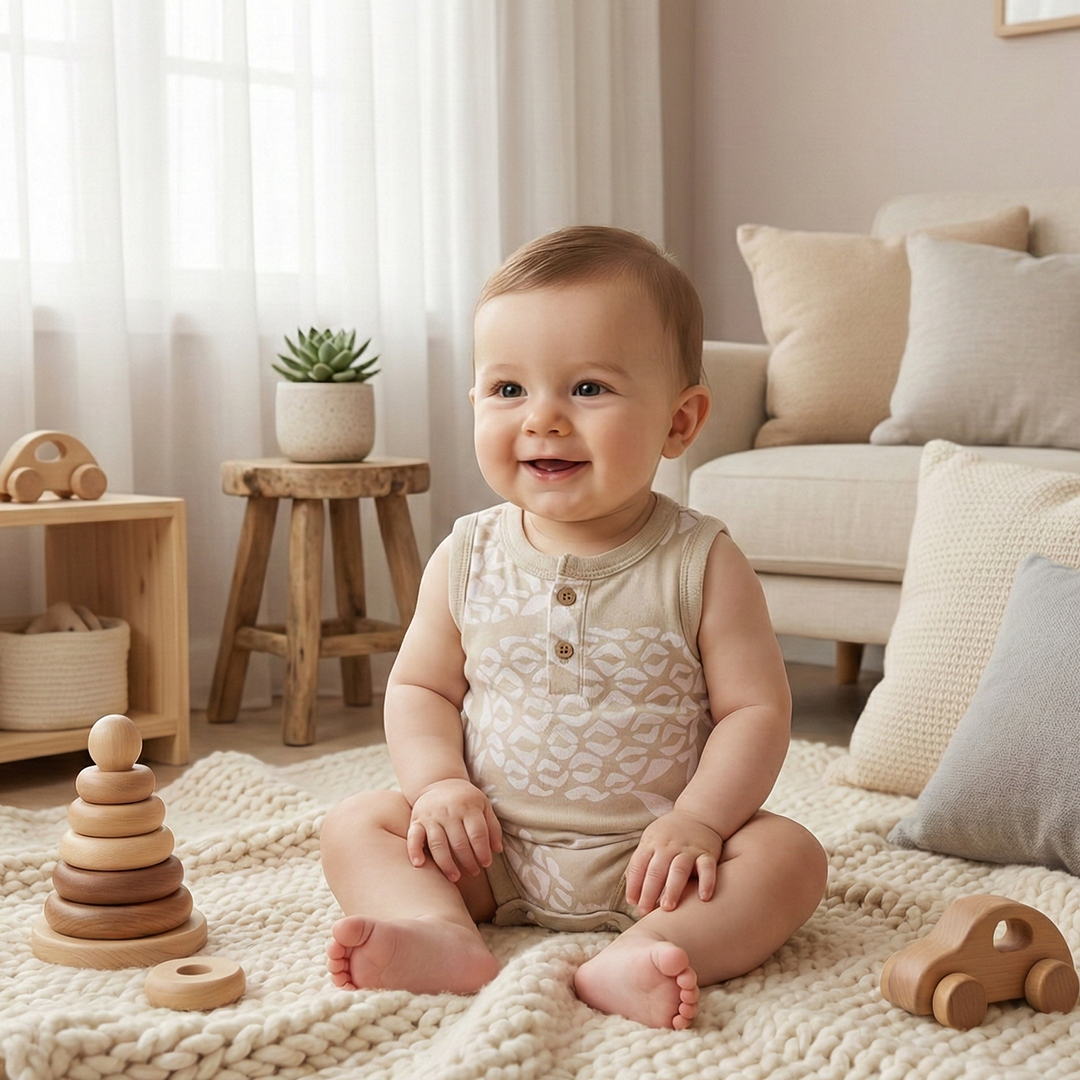 CREAM PRINTED SLEEVELESS JUMPSUIT