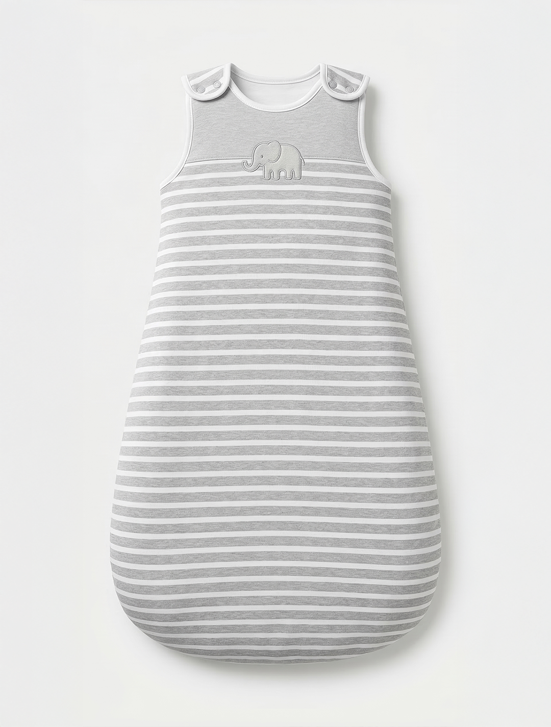 GREY WHITE STRIPED SLEEPING BAG